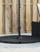 vidaXL База тежест за чадър с дръжка за чадъри с кръстата стойка 14 кг