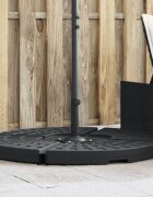 vidaXL База тежест за чадър с дръжка за чадъри с кръстата стойка 20 кг