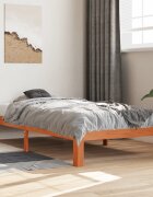 vidaXL Bed Frame Восъчнокафяво 100 x 200 cm Solid pine wood