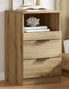 vidaXL Bedside Cabinet Дъб артизан Medium Engineered Wood