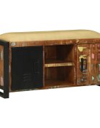 vidaXL Бенч Кабинет Многоцветен 100 x 35 x 50 см