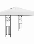 vidaXL Беседка 3х3 м бяла 180 г/м²