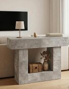 vidaXL Бетонно Сиво 101 x 30 x 74 см