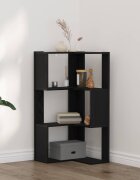 vidaXL Библиотека 3 нива 50 x 50 x 102 см Черния дъб
