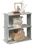 vidaXL Библиотека 3 рафта бетонно сива 60x30x60 см инженерно дърво