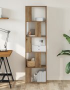 vidaXL Библиотека 5 рафта дъб артизан 45x235x1625 см инженерно дърво