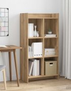 vidaXL Библиотека 6 нива 59 x 30 x 111 см Инженерна дървесина