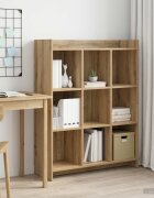 vidaXL Библиотека 9 нива 875 x 30 x 111 см Инженерна дървесина