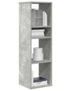 vidaXL Библиотека бетонно сива 34x31x112 см инженерно дърво