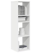 vidaXL Библиотека бяла 34x31x112 см инженерно дърво