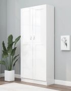 vidaXL Библиотека бяла 825x305x1855 см ПДЧ
