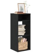 vidaXL Библиотека черна 34x31x80 см инженерно дърво
