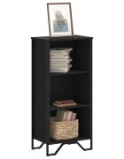vidaXL Библиотека черна 50x31x106 см инженерно дърво