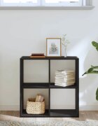 vidaXL Библиотека Черния дъб 68.5 x 32 x 68.5 см
