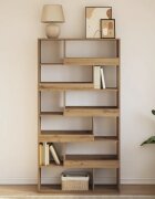 vidaXL Библиотека дъб артизан 100x33x1875 см инженерно дърво