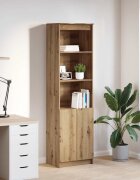 vidaXL Библиотека дъб артизан 50x35x180 см инженерно дърво