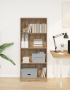 vidaXL Библиотека дъб артизан 60x24x143 см инженерно дърво