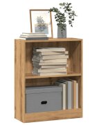 vidaXL Библиотека дъб артизан 60x24x76 см инженерно дърво