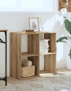 vidaXL Библиотека дъб артизан 685x32x685 см инженерно дърво