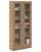 vidaXL Библиотека дъб артизан 825x305x185 см инженерно дърво