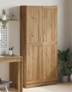 vidaXL Библиотека дъб артизан 825x305x185 см инженерно дърво