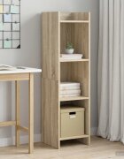 vidaXL Библиотека Дъб сонома 30 x 30 x 111 см Инженерна дървесина