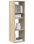 vidaXL Библиотека дъб сонома 34x31x112 см инженерно дърво