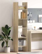 vidaXL Библиотека дъб сонома 40x35x180 см инженерно дърво