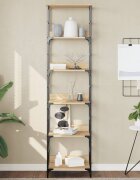 vidaXL Библиотека дъб Сонома 50x33x1885 см инженерно дърво