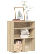 vidaXL Библиотека дъб сонома 60x30x715 см инженерно дърво