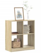 vidaXL Библиотека дъб сонома 685x32x75 см инженерно дърво