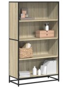 vidaXL Библиотека дъб сонома 805x35x139 см инженерно дърво