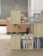 vidaXL Библиотека дъб сонома 80x24x94 см инженерно дърво