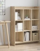 vidaXL Библиотека Дъб сонома 875 x 30 x 111 см Инженерна дървесина