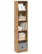 vidaXL Библиотека изкуствен дъб 40x24x176 см инженерно дърво