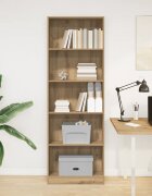 vidaXL Библиотека изкуствен дъб 60x24x176 см инженерно дърво