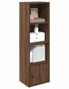 vidaXL Библиотека кафяв дъб 31x24x102 см инженерно дърво