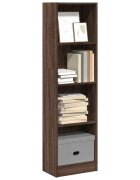 vidaXL Библиотека кафяв дъб 40x24x143 см инженерно дърво