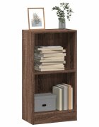 vidaXL Библиотека кафяв дъб 40x24x76 см инженерно дърво