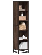 vidaXL Библиотека кафяв дъб 40x35x1705 см инженерно дърво