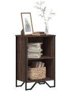 vidaXL Библиотека кафяв дъб 50x31x745 см инженерно дърво