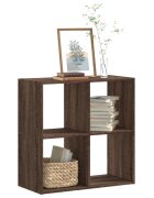 vidaXL Библиотека кафяв дъб 685x32x685 см инженерно дърво