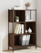 vidaXL Библиотека кафяв дъб 72x28x109 см инженерно дърво