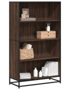 vidaXL Библиотека кафяв дъб 805x35x139 см инженерно дърво