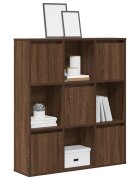 vidaXL Библиотека кафяв дъб 89x24x1015 см инженерно дърво