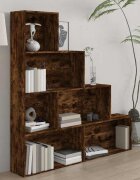 vidaXL Библиотека опушен дъб 155x24x160 см
