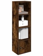 vidaXL Библиотека опушен дъб 31x24x102 см инженерно дърво