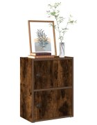 vidaXL Библиотека опушен дъб 40x24x52 см инженерно дърво
