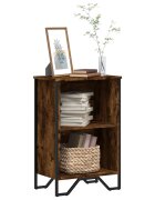 vidaXL Библиотека опушен дъб 50x31x745 см инженерно дърво
