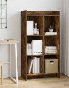 vidaXL Библиотека Опушен дъб 59 x 30 x 111 см Инженерна дървесина